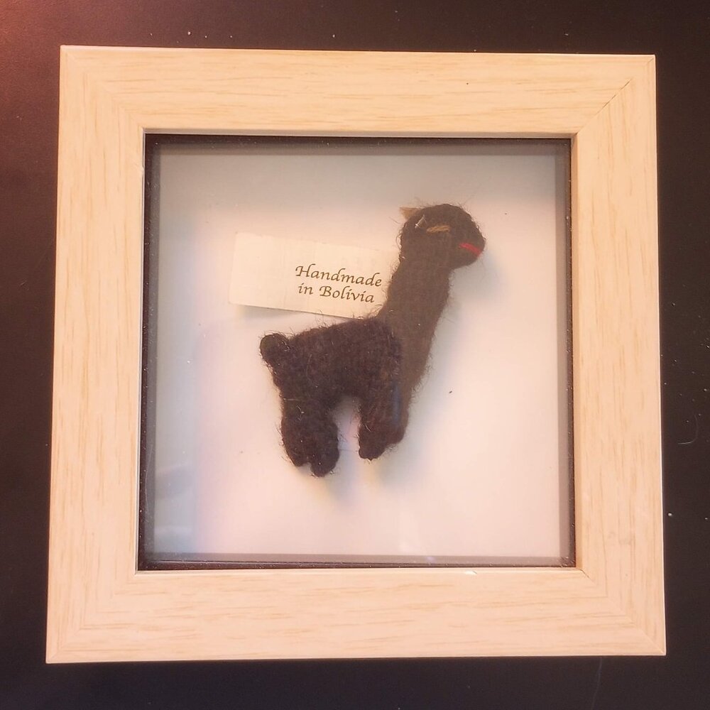 Small Handmade Llama Wall Art